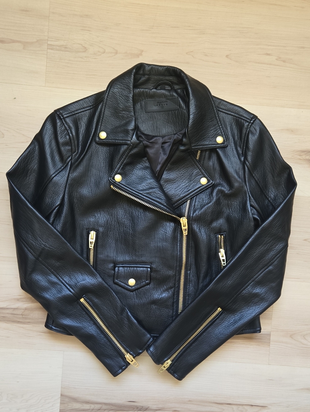 Blank NYC Faux Leather Moto Jacket, Size Medium